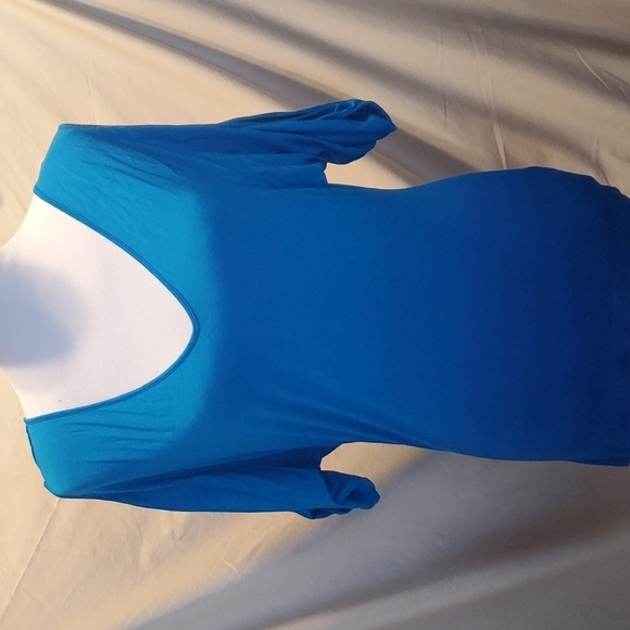 bebe Swoop Neck Ombre Top SZ XS - Picture 1 of 6